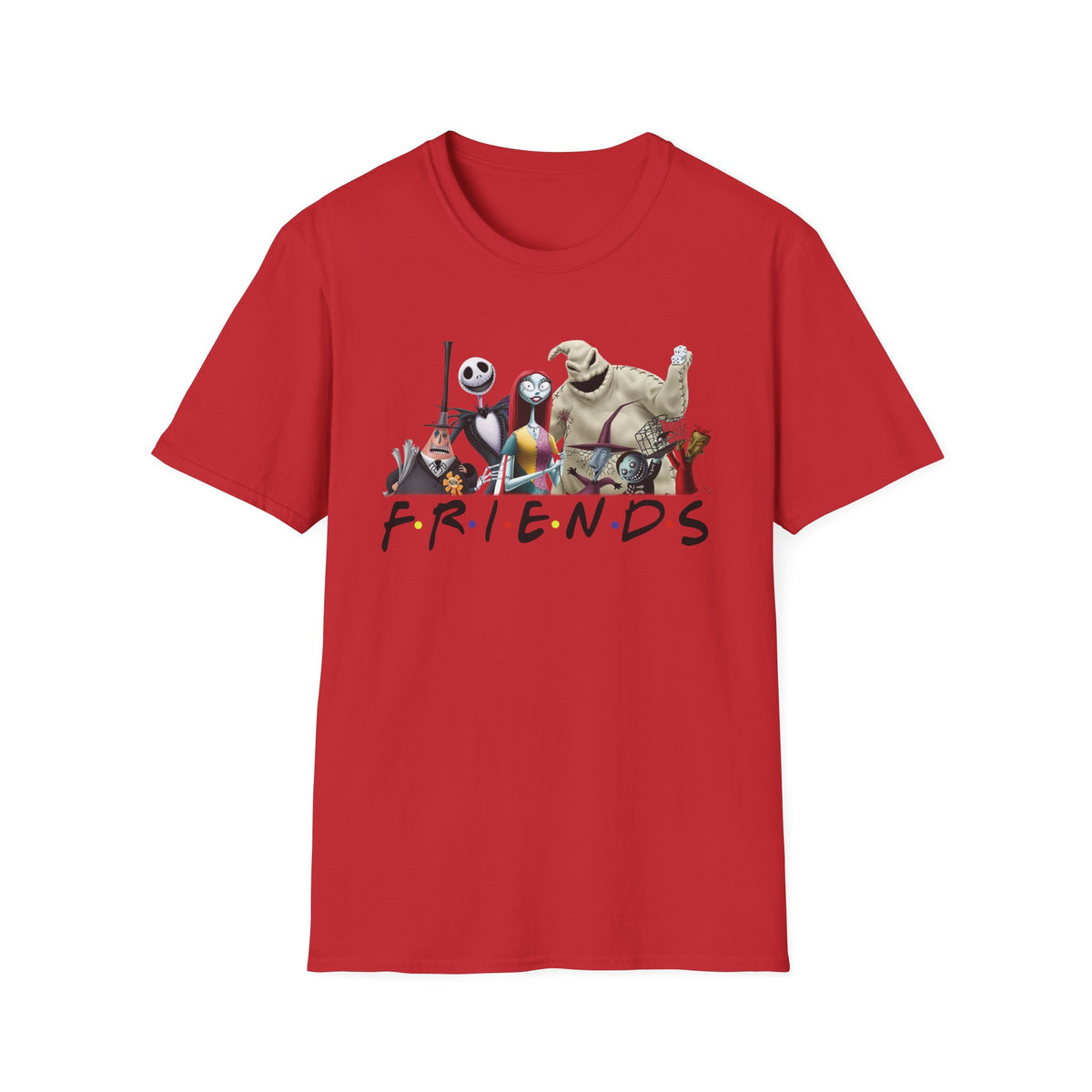 The Nightmare Before Christmas Skellington Family Friends T-Shirt, Scary Movie Tee, Halloween Shirt, Horror Movie Characters Gift