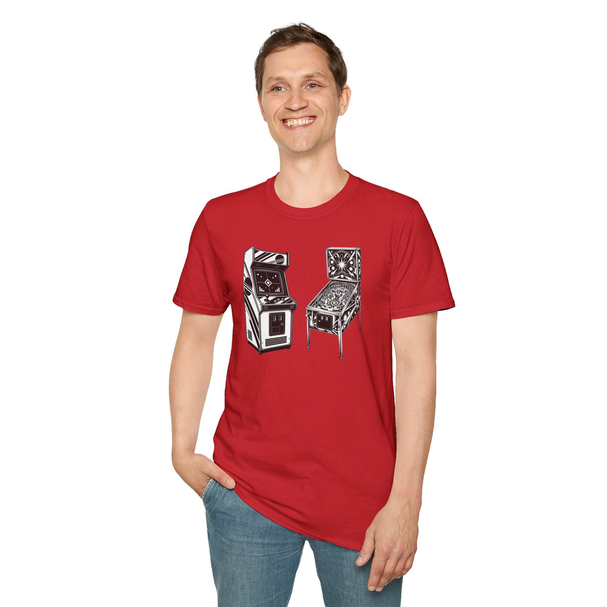 Arcade Game Shirt, Retro Pinball T-Shirt, Vintage Gaming Tee, Game Room Gift, Old School Gamer Shirt