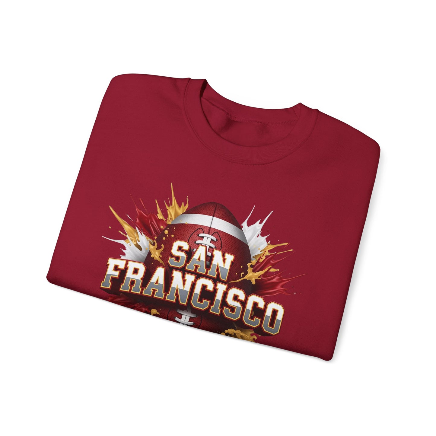 San Francisco Football Sweatshirt, San Francisco Team Sweatshirt, Football Gift for San Fran Fans, Game Day Fan Apparel, Football Fan Gift