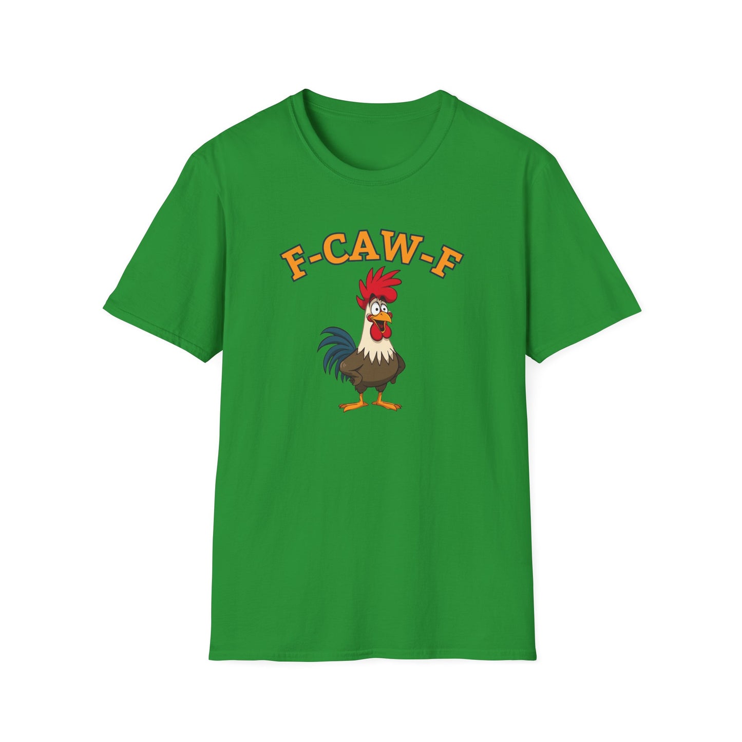 Funny F-CAW-F Rooster T-Shirt, Rooster Lover Shirt, Chicken Tee, Humorous Top, Fun Bird Apparel, Gift for him, Gift for her, Funny Shirt