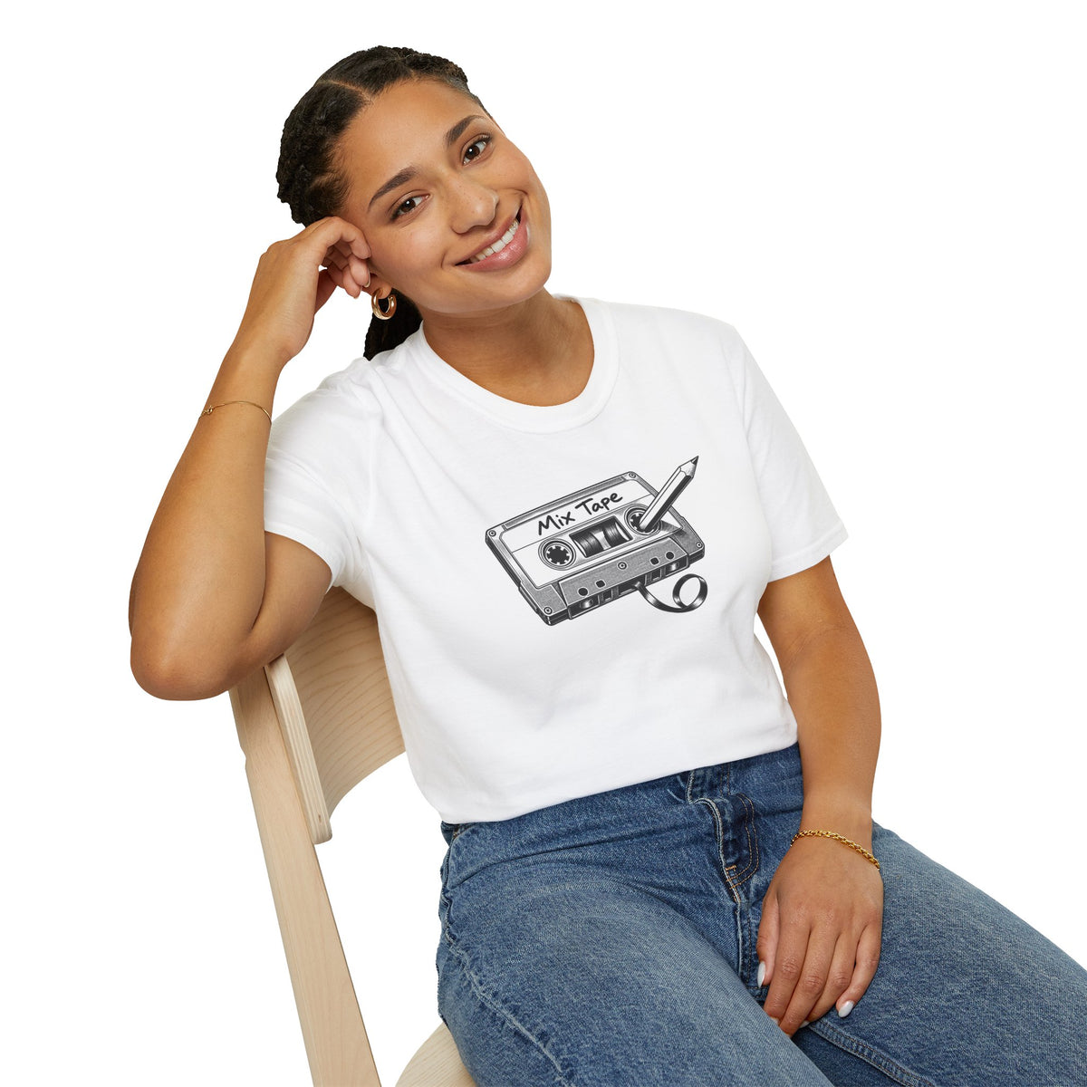 Retro Cassette Shirt, Vintage Music T-Shirt, Analog Audio Tee, Old School Music Lover Gift