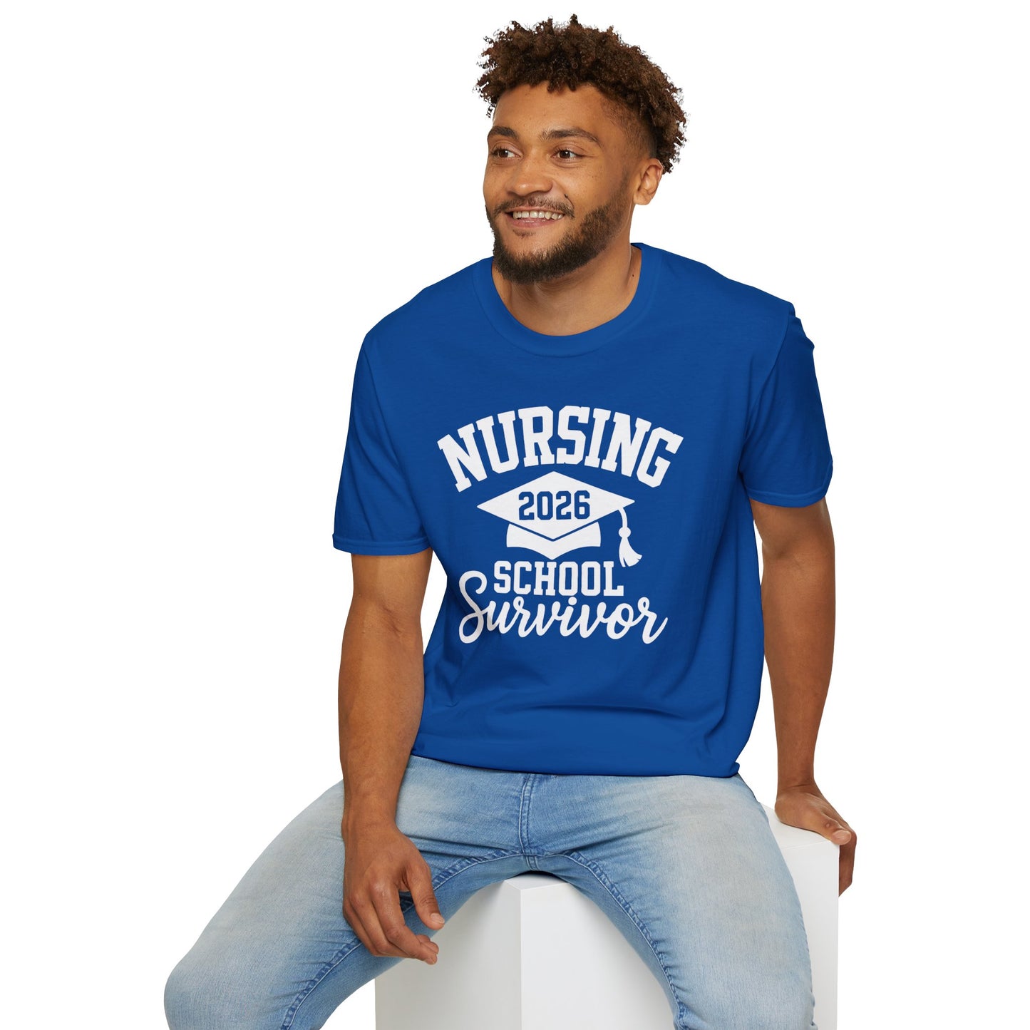 Nursing 2026 School Survivor T-Shirt, Nurse Graduation Shirt, RN Student Gift, Nursing School Grad Tee
