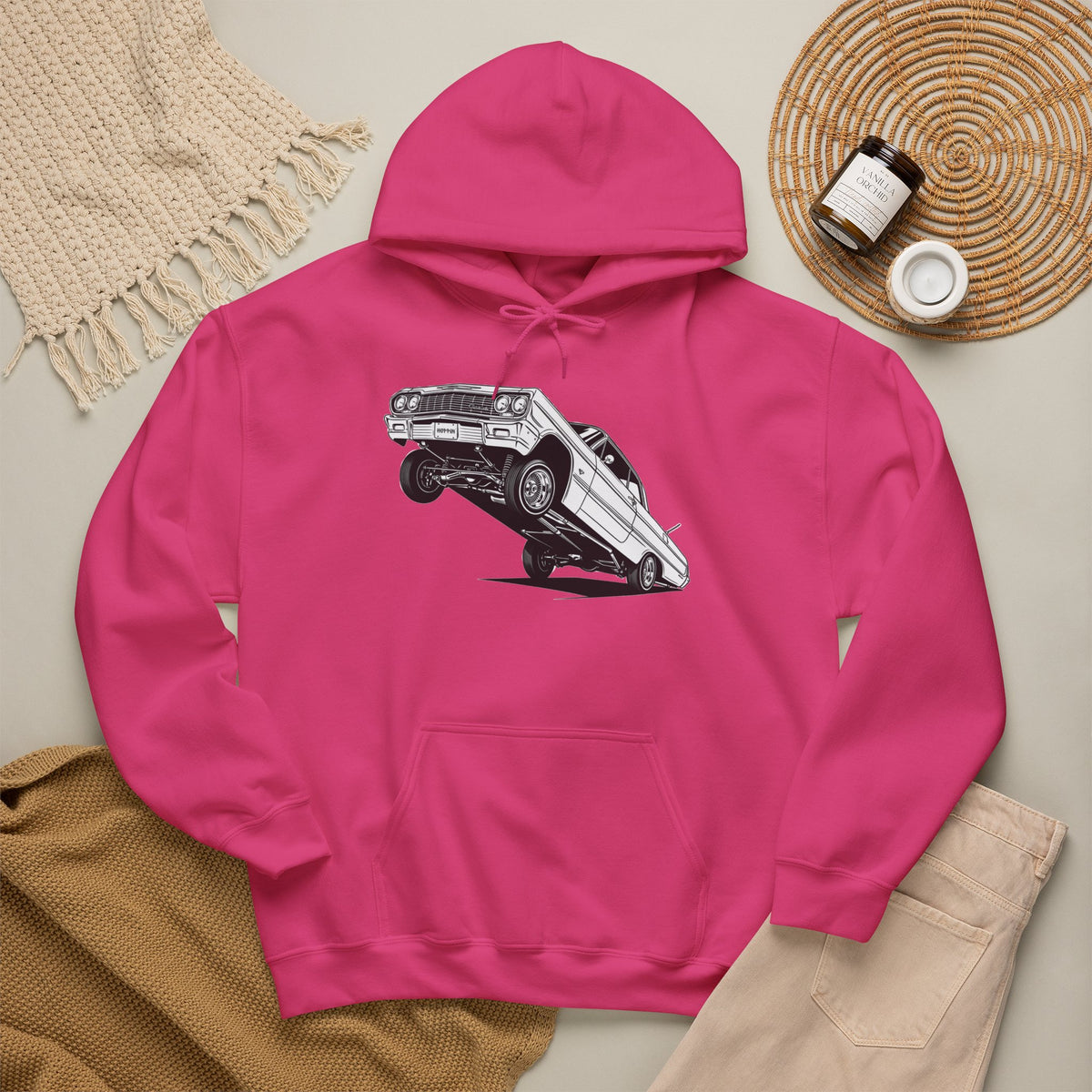 Classic Car Hoodie, Lowrider Car Hoodie, Vintage Auto Hoodie, Car Enthusiast Sweatshirt, Unisex Automotive Hoodie