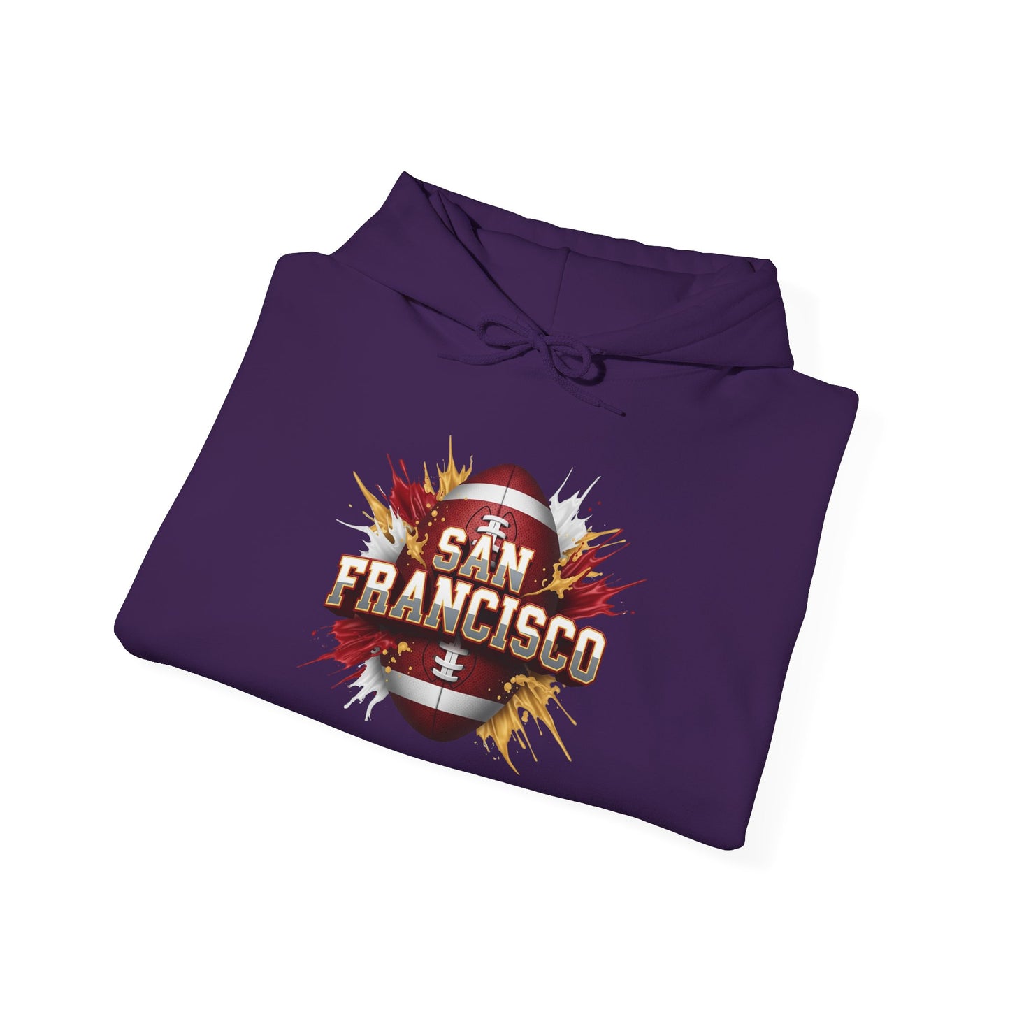 San Francisco Football Hoodie, San Francisco Team Hoodie, Football Gift for San Francisco Fans, Game Day Sports Fan Apparel, Football Fan
