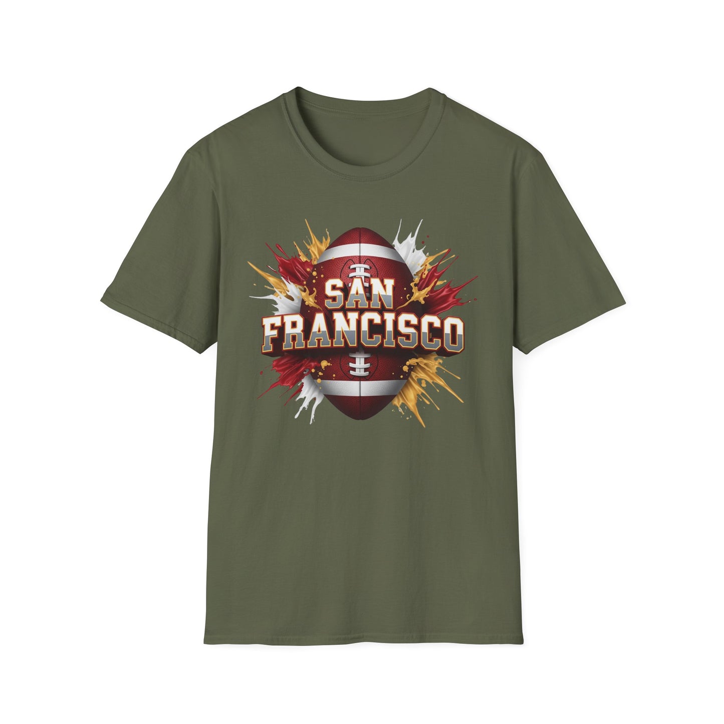 San Francisco Football Unisex T-Shirt, San Francisco Team Tee, Football Gift for San Francisco Fans, Game Day Shirt, Sports Fan Apparel