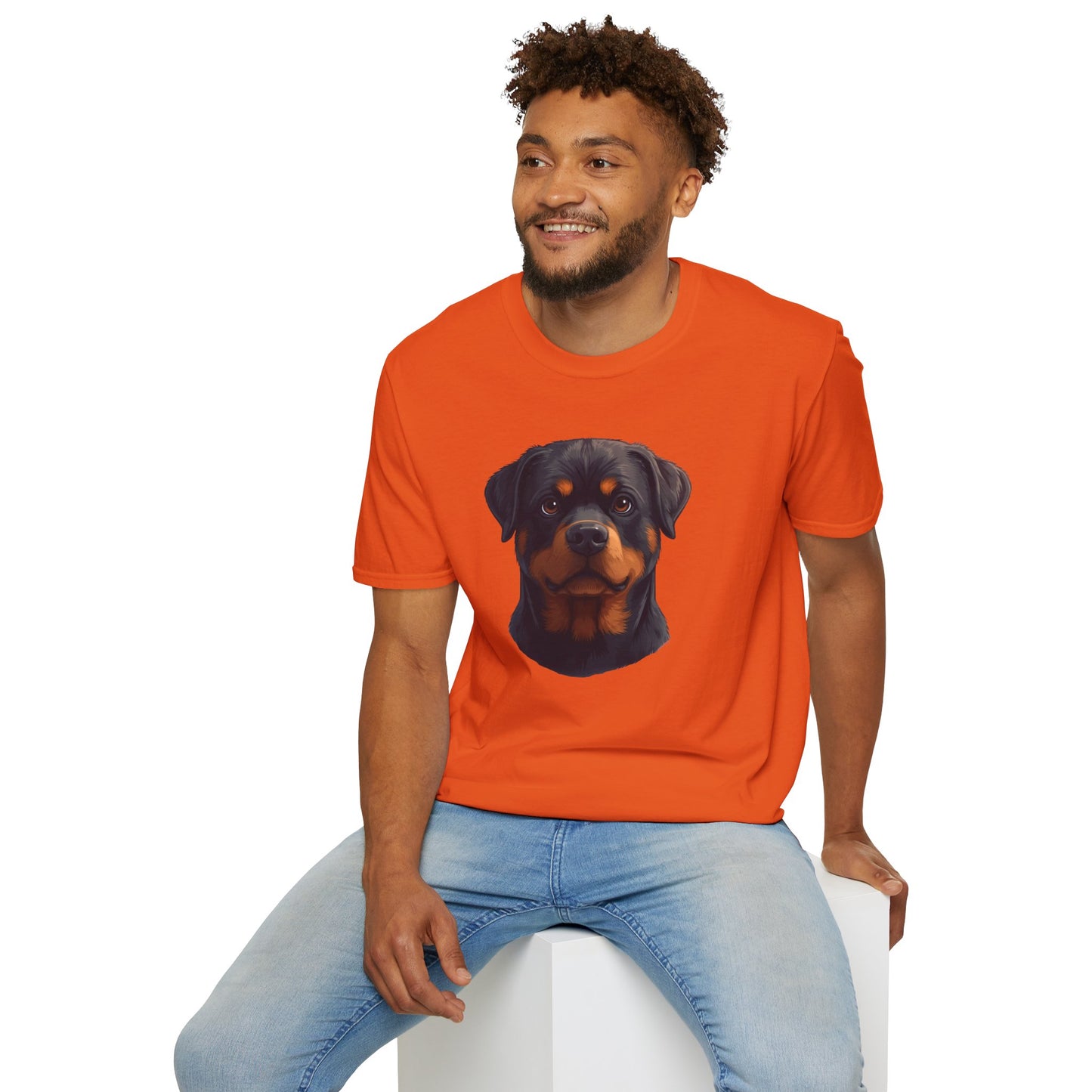 Rottweiler Dog Portrait Shirt – Rottweiler Dog Lover Gift, Cute Dog Mom Tee, Dog Dad Shirt, Pet Breed Apparel