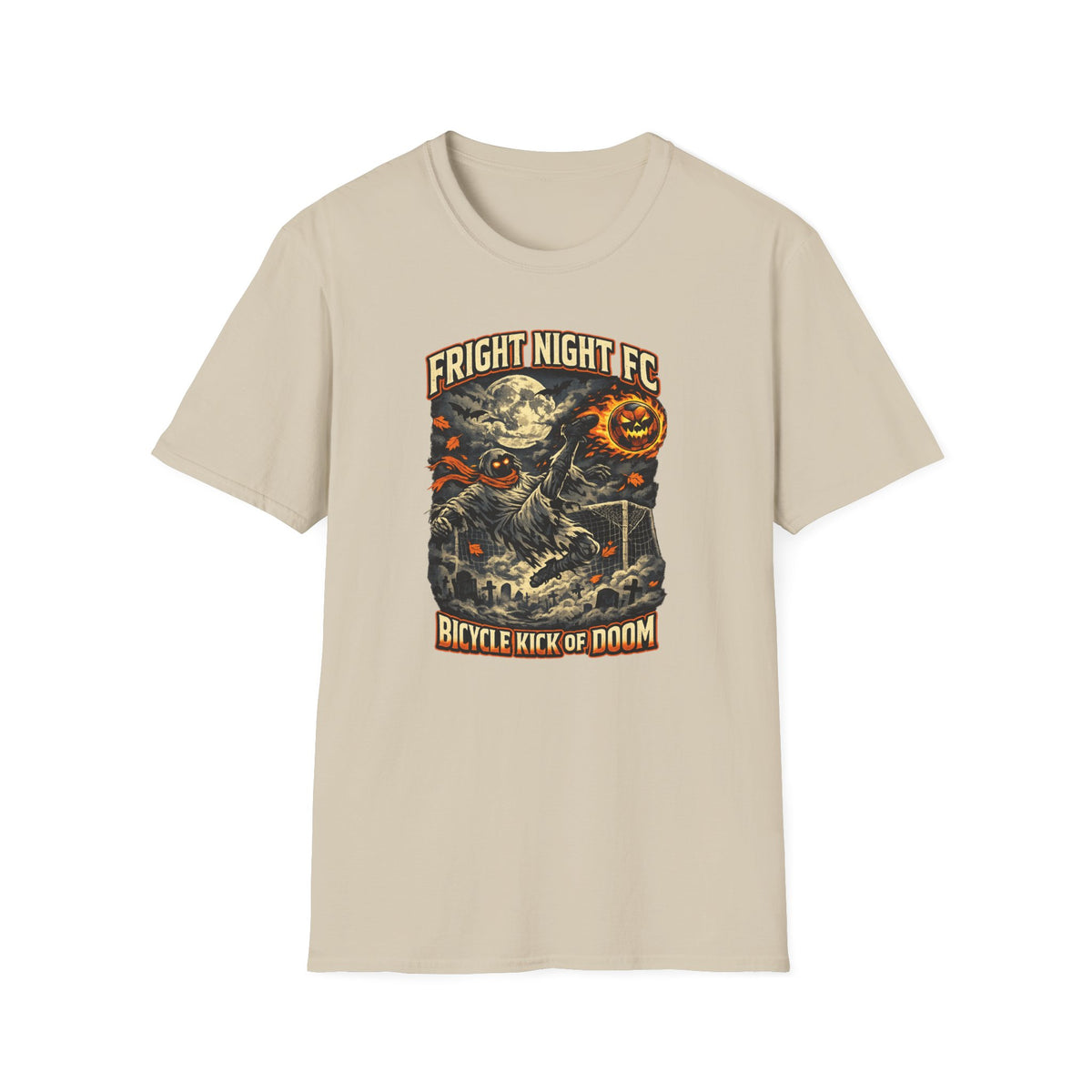 Halloween Soccer Shirt, Fright Night FC Tee, Mummy Soccer T-Shirt, Pumpkin Soccer Ball Shirt, Fall Sports Gift