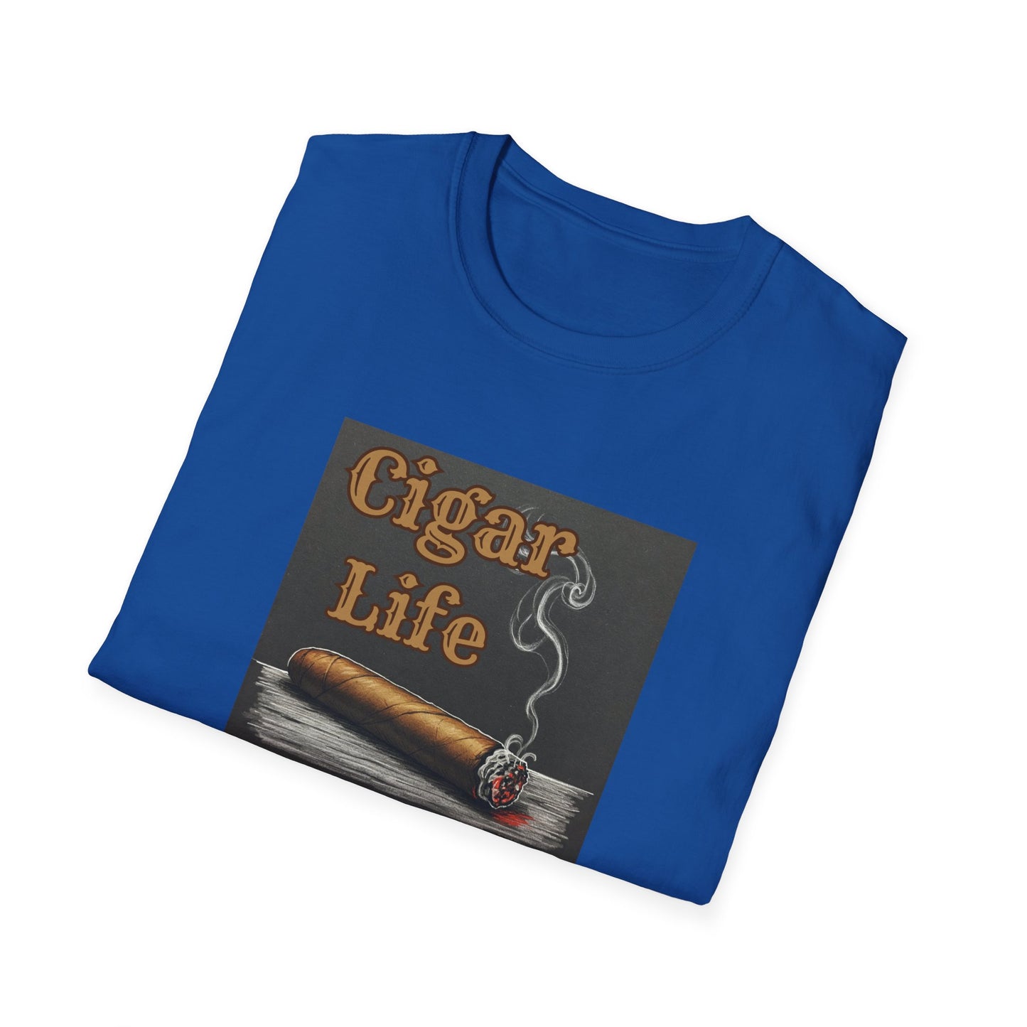 Cigar Life Unisex T-Shirt, BBQ Pool Party Shirt, Fathers Day Gift, Relaxation Leisure, Cigar lover Gift, Grandpa Gift