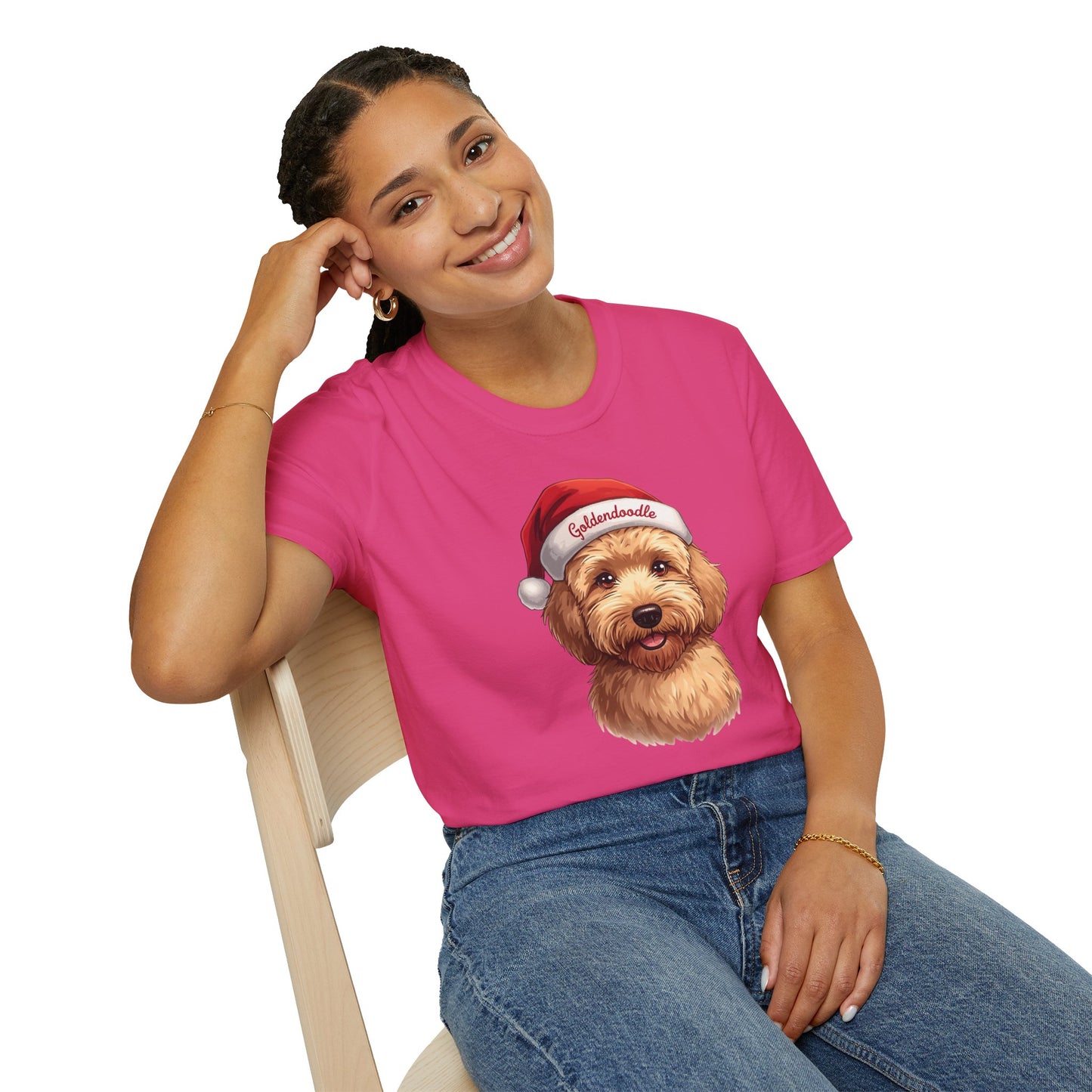 Goldendoodle Dog Portrait Shirt – Goldendoodle Dog Lover Gift, Cute Dog Mom Tee, Dog Dad Shirt, Pet Breed Apparel