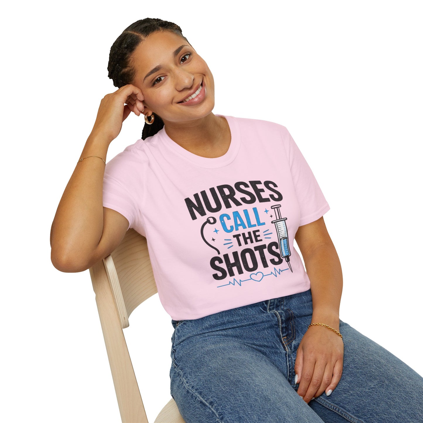Nurses Call The Shots Shirt Funny Nurse Gift Medical Humor RN CNA Nursing Tee
