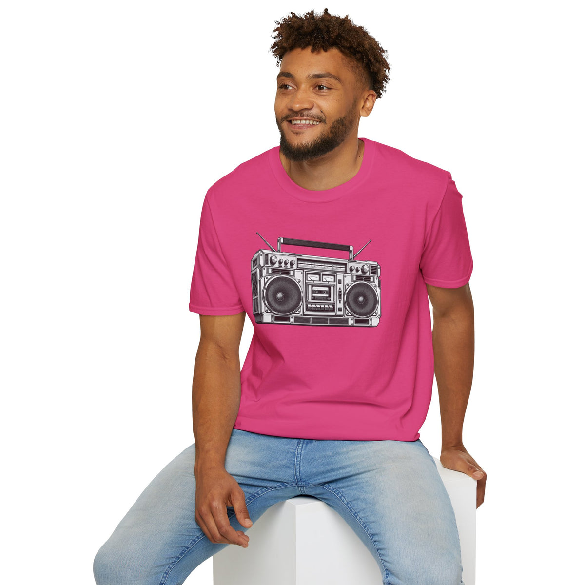 Boombox T-Shirt, Retro Music Shirt, Vintage Cassette Radio Tee, 80s 90s Nostalgia, Music Lover Gift