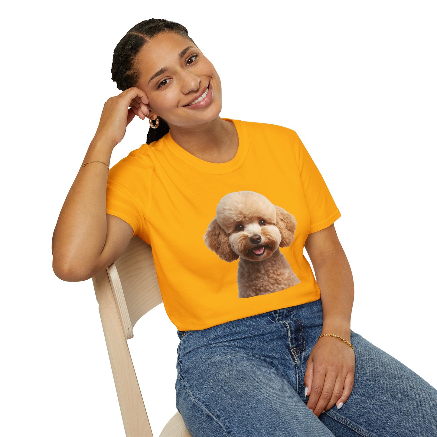 Poodle Dog Portrait Shirt – Poodle Dog Lover Gift, Cute Dog Mom Tee, Dog Dad Shirt, Pet Breed Apparel