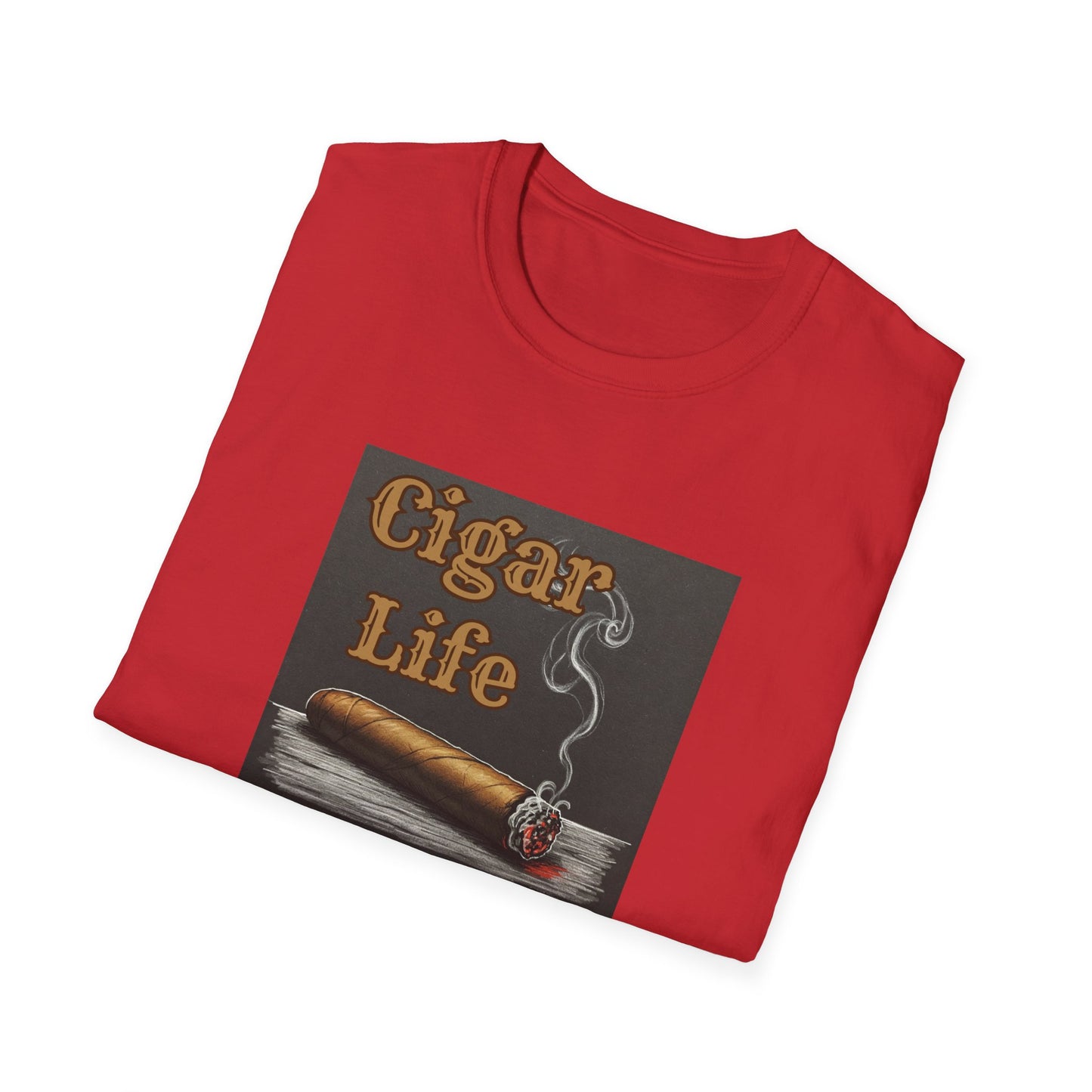 Cigar Life Unisex T-Shirt, BBQ Pool Party Shirt, Fathers Day Gift, Relaxation Leisure, Cigar lover Gift, Grandpa Gift