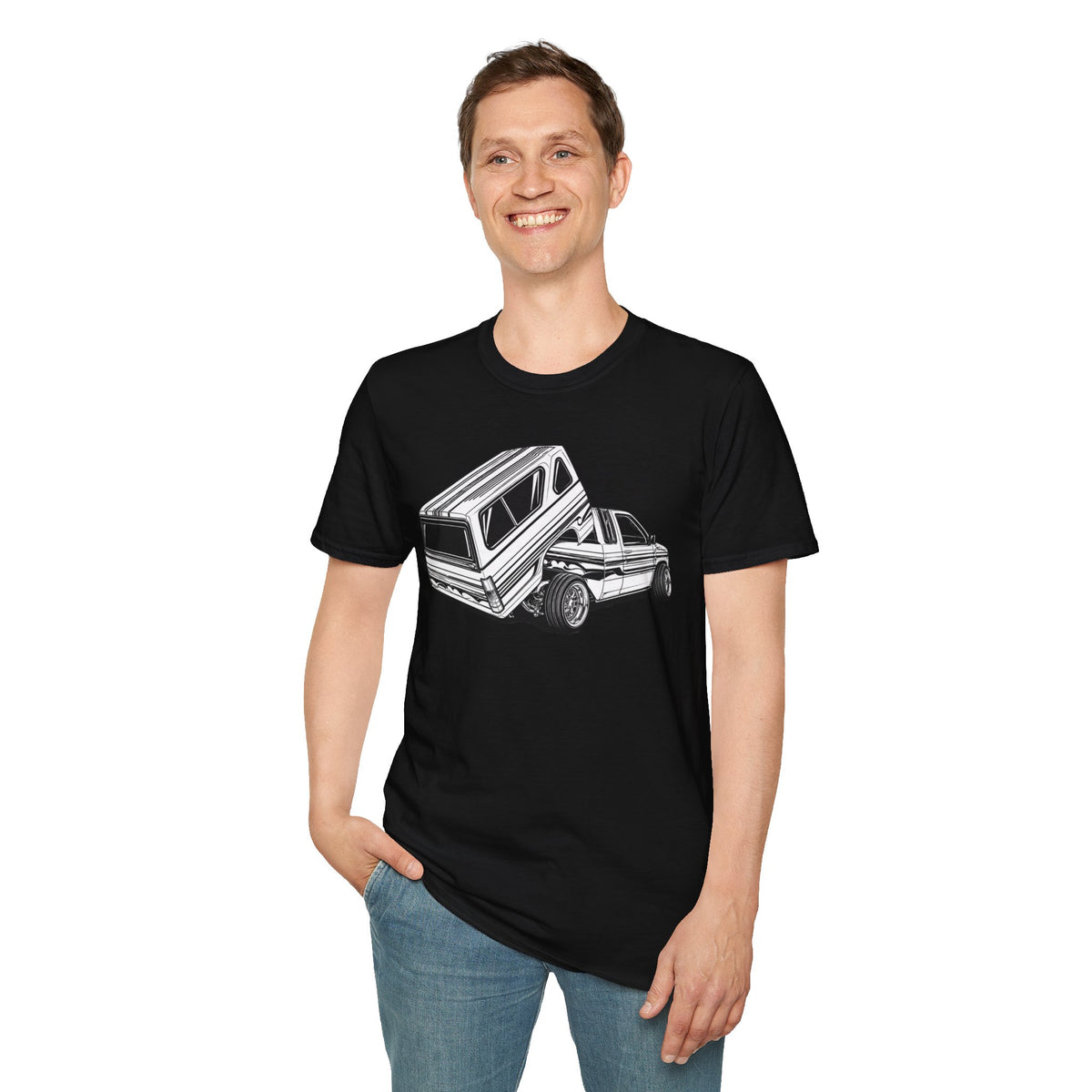 Mini Truck Lowrider Shirt, Lowrider Bed Dancer Truck T-Shirt, Custom Lowered Truck Tee, Car Enthusiast Gift