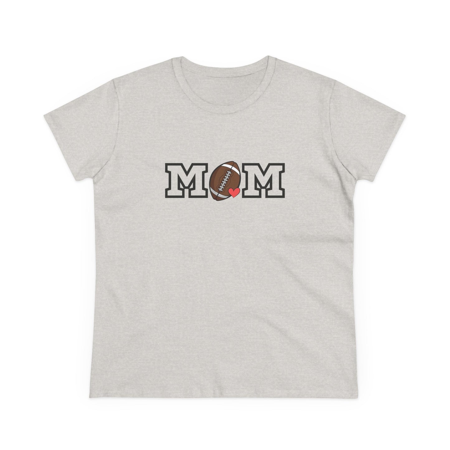 Football Mom Shirt, Sports Mom Gift, Cotton T-Shirt, Football Fan Apparel, Mother's Day Tee, Mom loves Football, Sports Mom