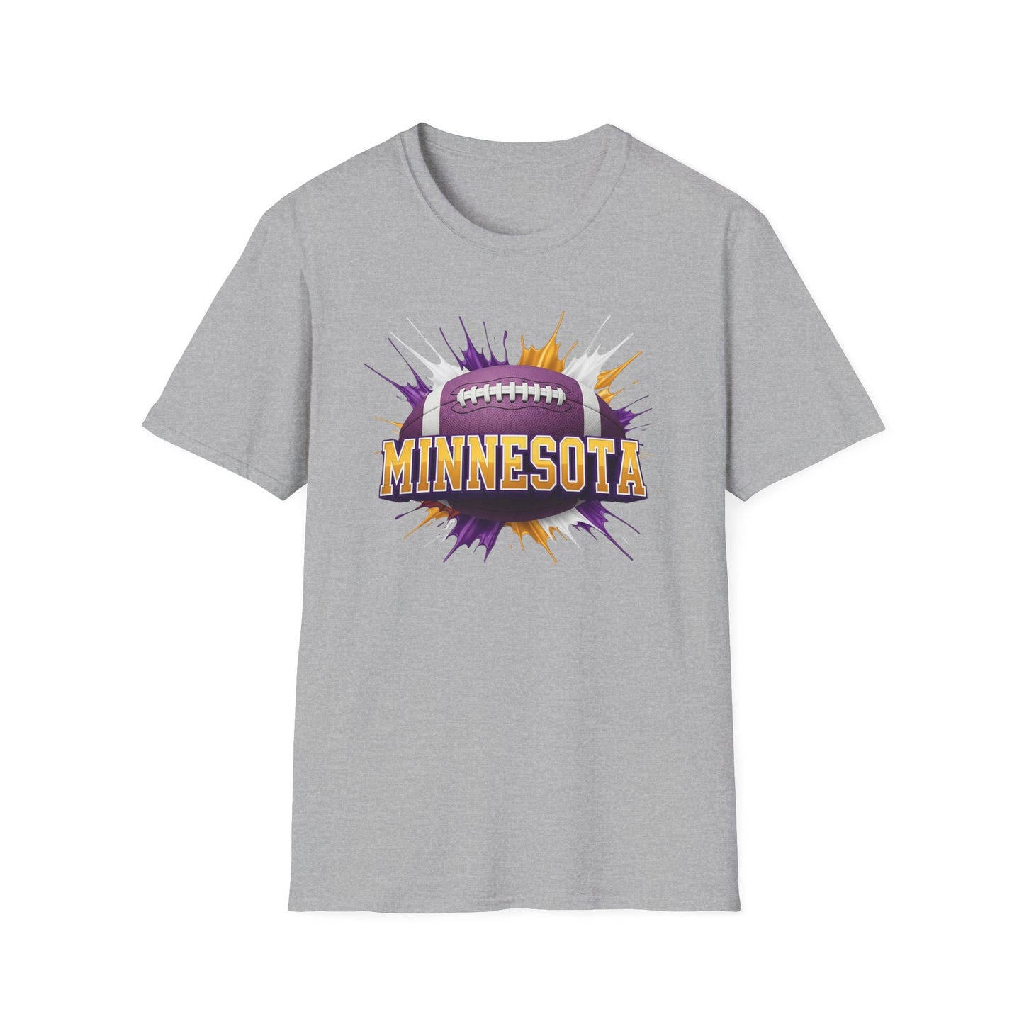 Minnesota Football Unisex T-Shirt, Minnesota Team Tee, Football Gift for Minnesota Fans, Game Day Shirt, Sports Fan Apparel Football Tee