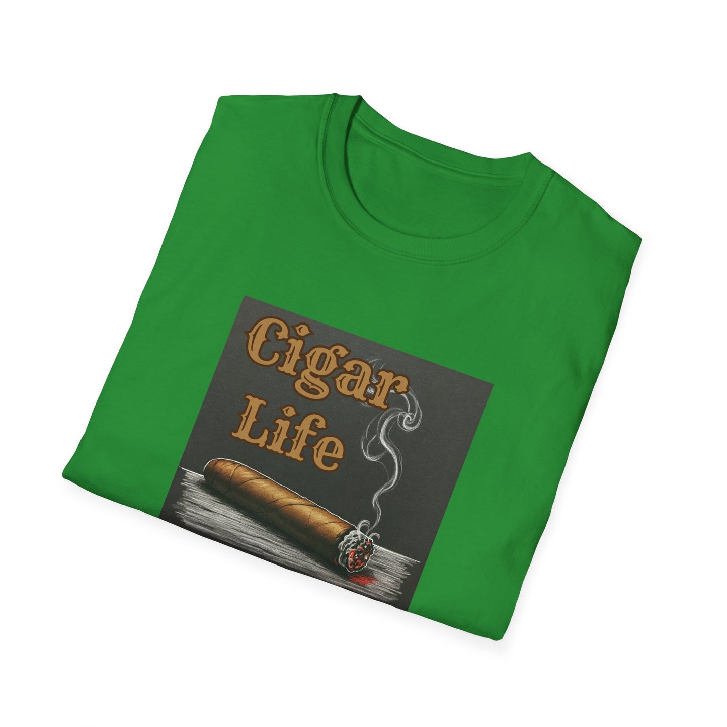 Cigar Life Unisex T-Shirt, BBQ Pool Party Shirt, Fathers Day Gift, Relaxation Leisure, Cigar lover Gift, Grandpa Gift