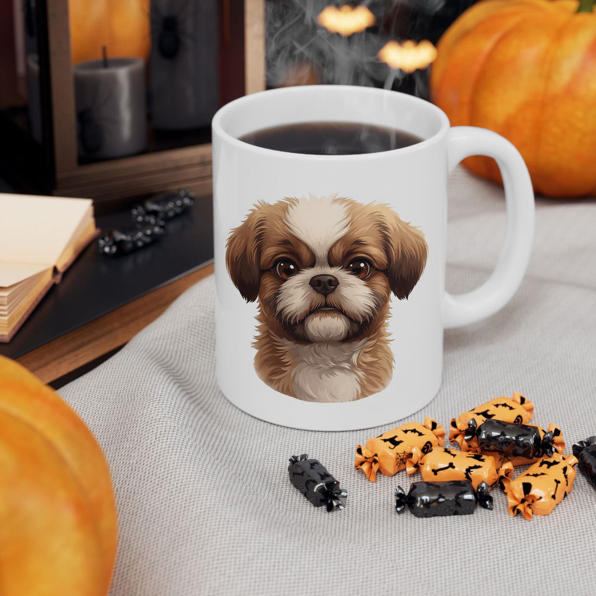 Shih Tzu Coffee Mug, Cute Small Dog Mug, Dog Lover Mug, Pet Parent Gift, Shih Tzu Mom Dad Cup 11oz or 15oz, Dog Lover Gift