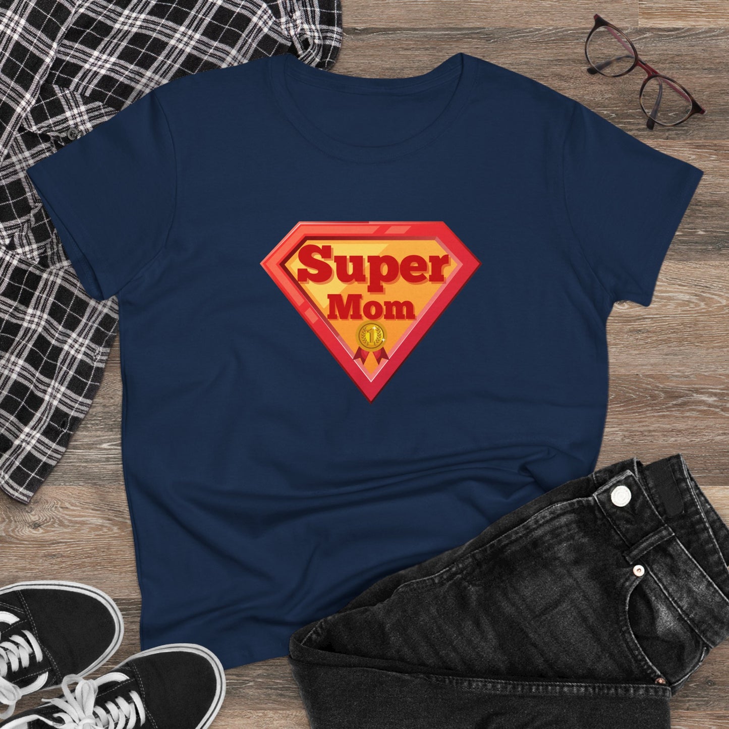 Supermom T-Shirt, Gift for Mom, Cute Summer Top, Mother's Day Gift, Family Gatherings, Casual Wear, Mom's Birthday, Supermom