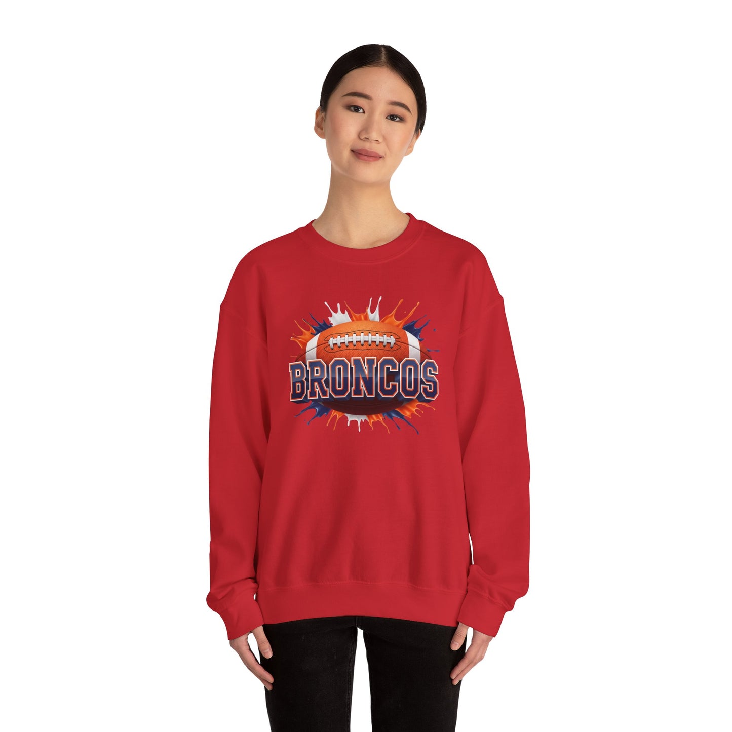Denver Football Sweatshirt, Denver Team Sweatshirt, Football Gift for Denver Fans, Game Day Sports Fan Football Apparel