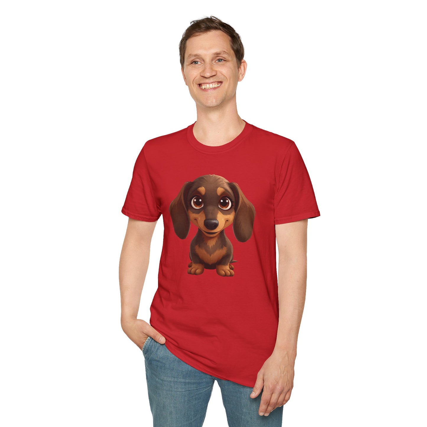 Dachshund Dog Portrait Shirt – Wiener Dog Lover Gift, Cute Dog Mom Tee, Dog Dad Shirt, Pet Breed Apparel