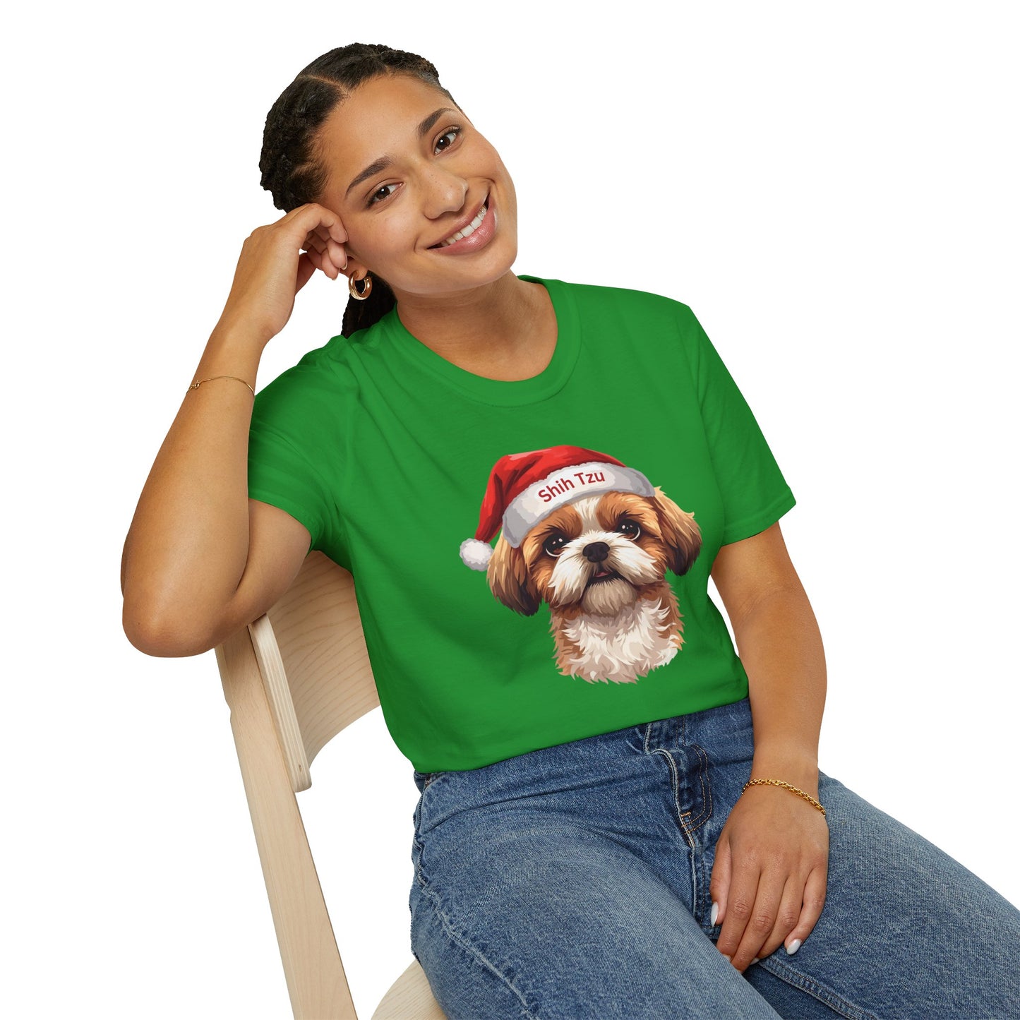 Shih Tzu Dog Portrait Shirt – Shih Tzu Dog Lover Gift, Cute Dog Mom Tee, Dog Dad Shirt, Pet Breed Apparel