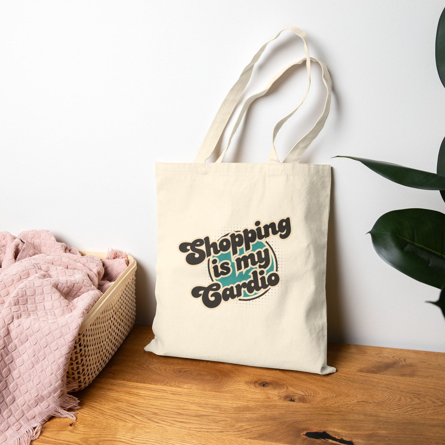 Shopping is my Cardio Tote Bag, Funny Gifts for shoppers, Shopping Tote, Mother's Day Gift, Mom gift, Funny tote bag, Grandma Gift