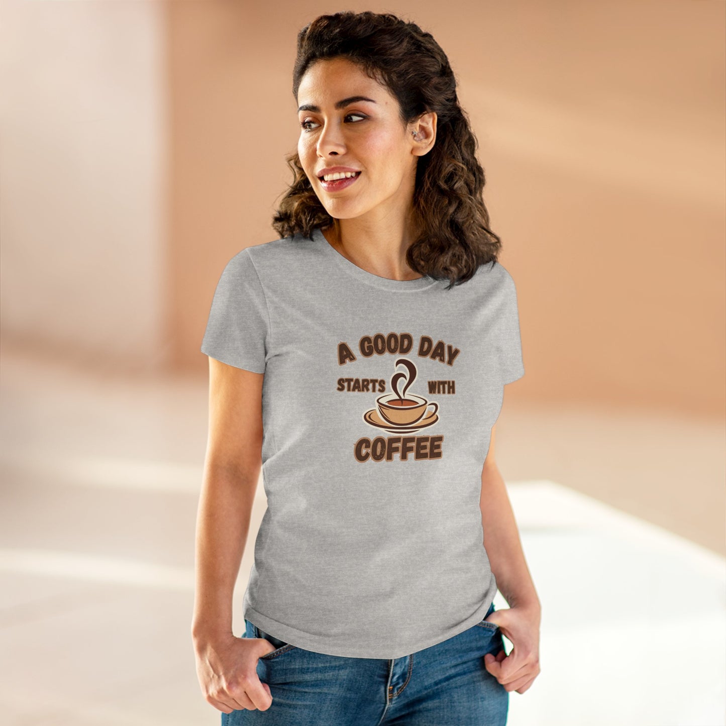A Good Day Starts with Coffee Shirt, Funny Coffee Shirt, Mother's Day Gift, Coffee Lover Gift, Mom Gift, Coffee Drinker Gift, Mother Gift