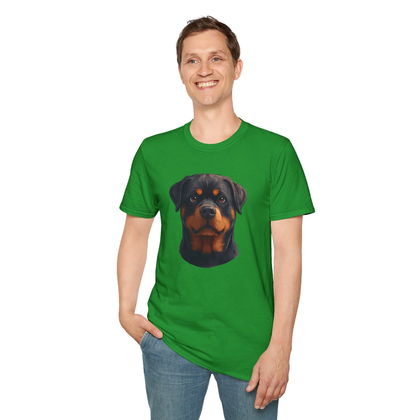 Rottweiler Dog Portrait Shirt – Rottweiler Dog Lover Gift, Cute Dog Mom Tee, Dog Dad Shirt, Pet Breed Apparel