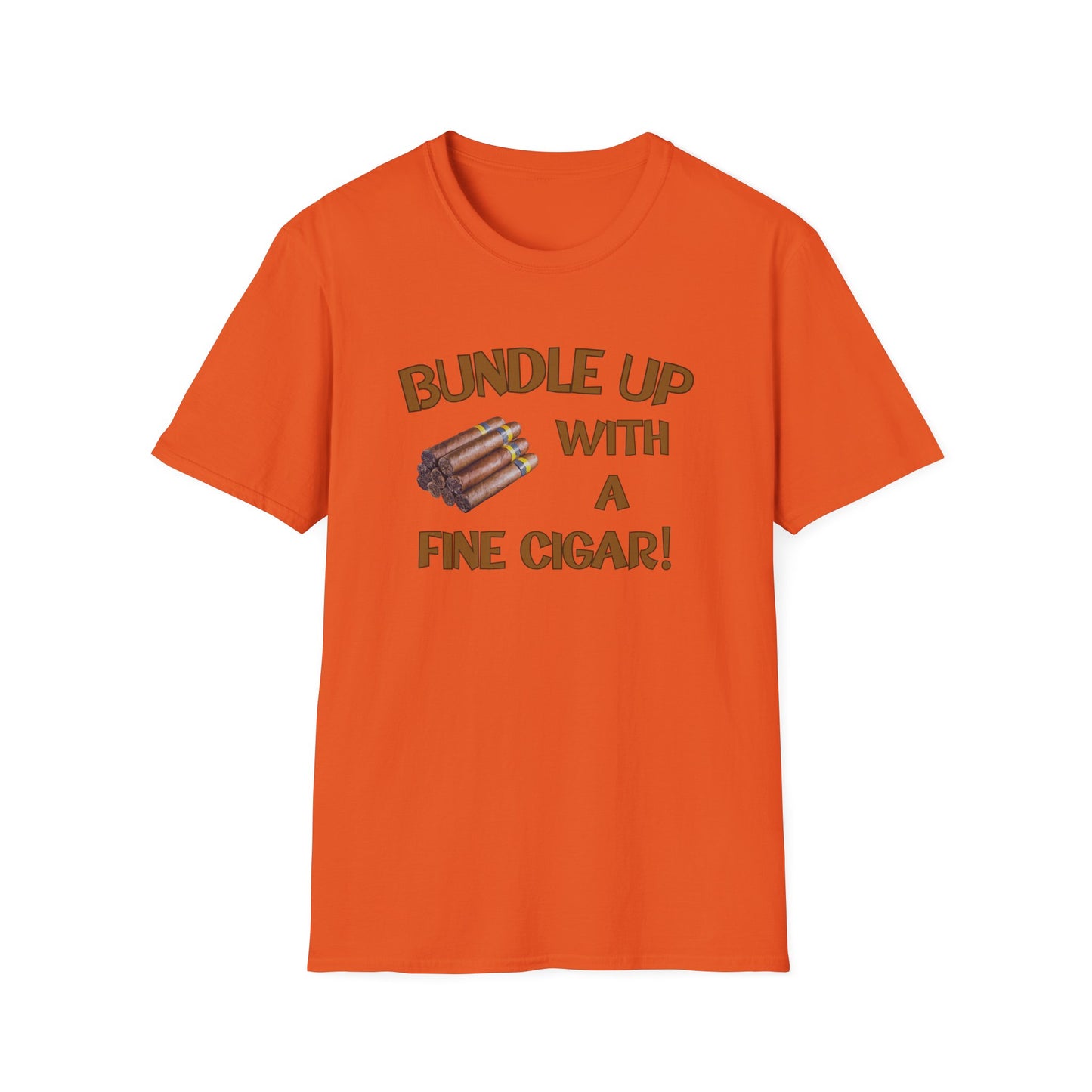 Bundle Up With A Fine Cigar Unisex T-Shirt, BBQ Pool Party Shirt, Relaxation Leisure, Cigar lover Gift, Cigar Aficionado, Dad Gift