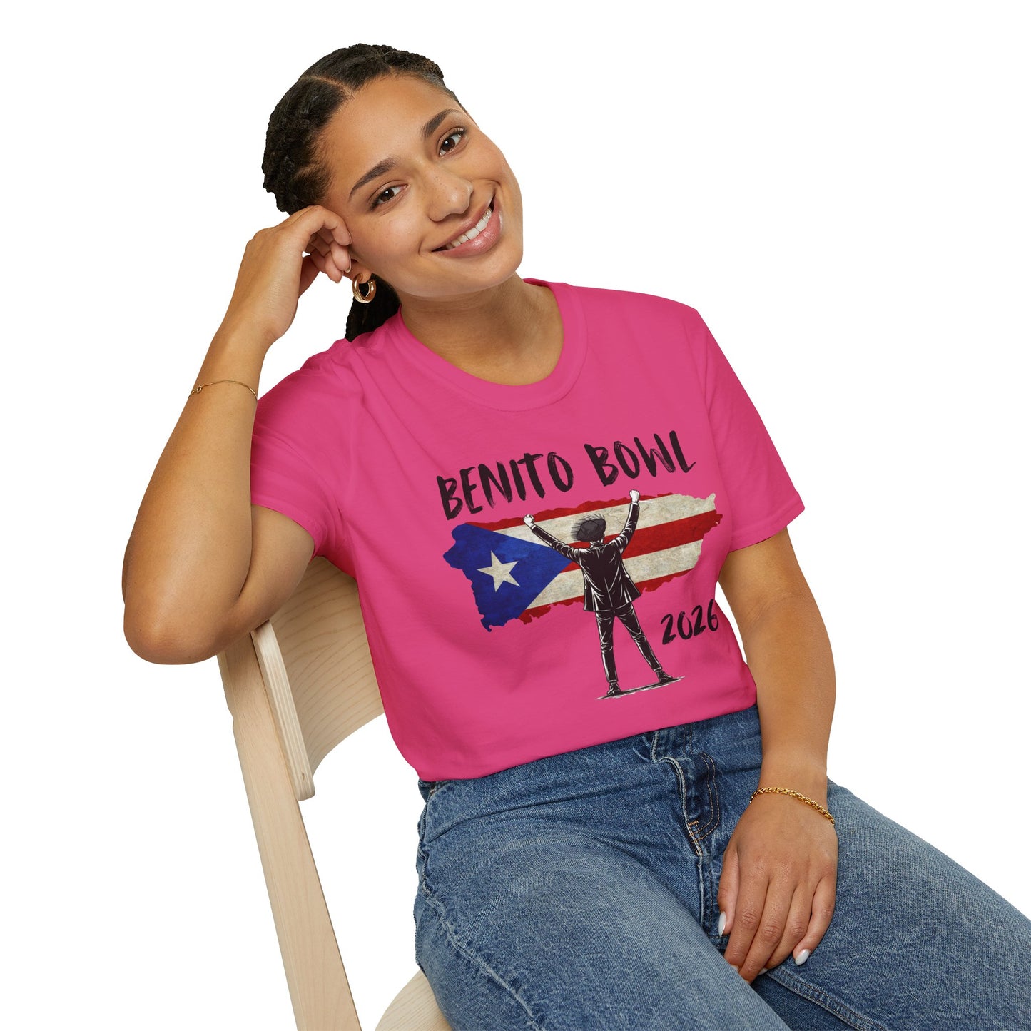 Benito Bowl 2026 PR Flag, Benito Bowl T-Shirt, Football Fan Gift, Puerto Rico Boricua Heritage Culture Pride Tee