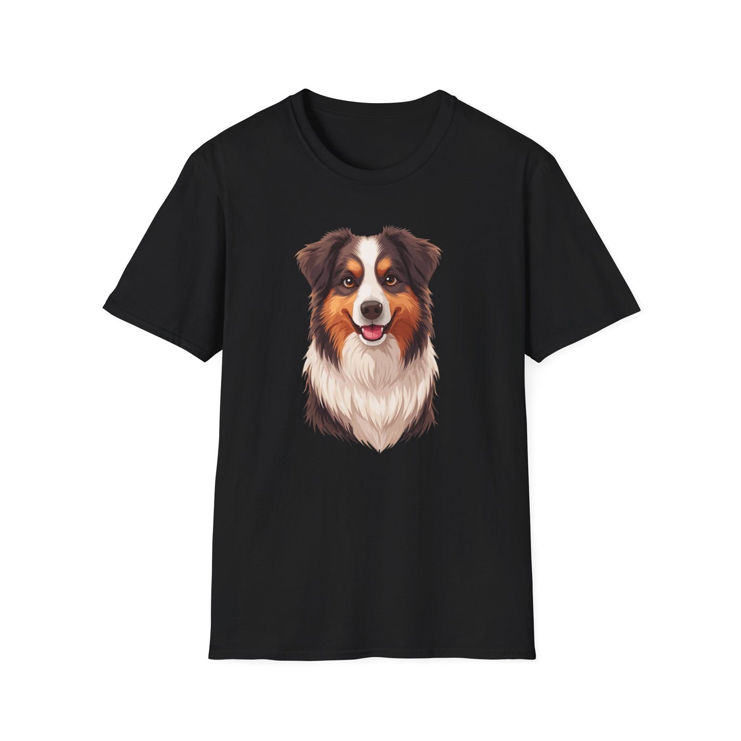 Australian Shepherd Dog Portrait Shirt – Aussie Dog Lover Gift, Cute Dog Mom Tee, Dog Dad Shirt, Pet Breed Apparel
