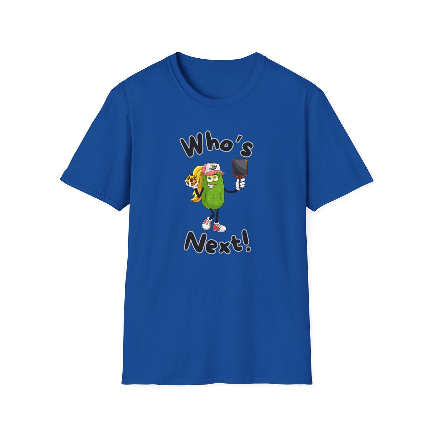 Who's Next Pickleball Unisex Softstyle T-Shirt, Pickleball Gift, Pickleball Apparel, Pickleball Lover Shirt, Pickleball Player Tee,