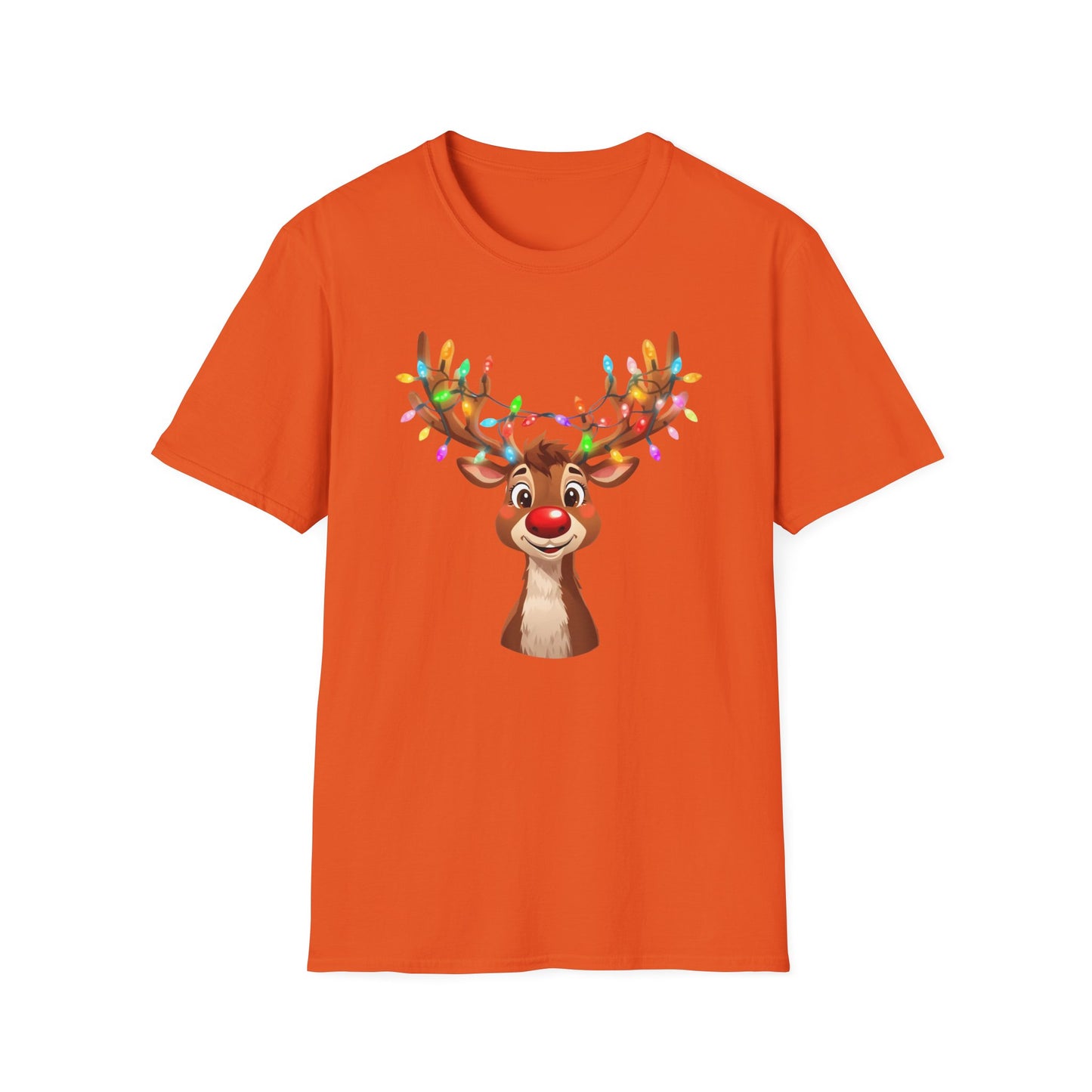 Reindeer with Christmas Lights Shirt, Family Christmas Shirts, Christmas T Shirt, Holiday Shirt, Cute Xmas Shirt for the family, Holiday Gift