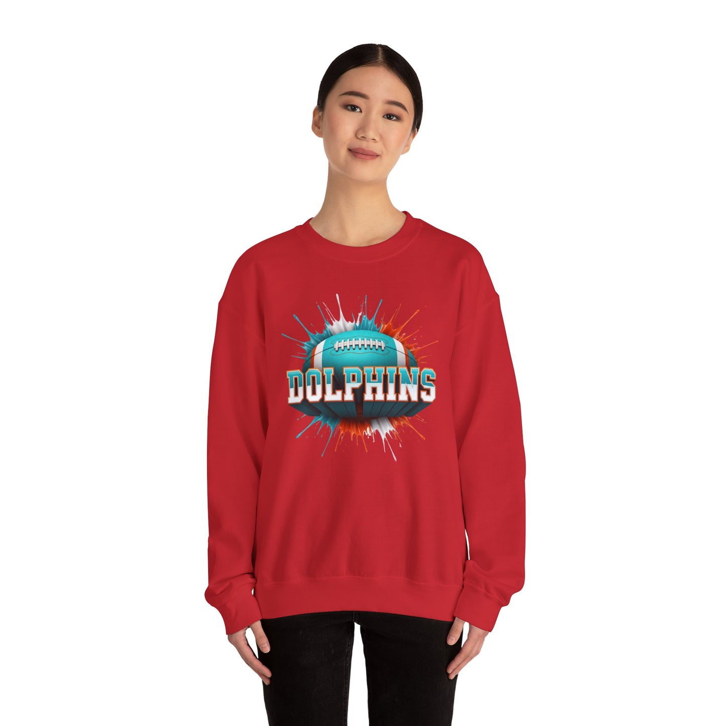 Miami Football Sweatshirt, Miami Team Sweatshirt, Football Gift for Miami Fans, Game Day Sports Fan Football Apparel