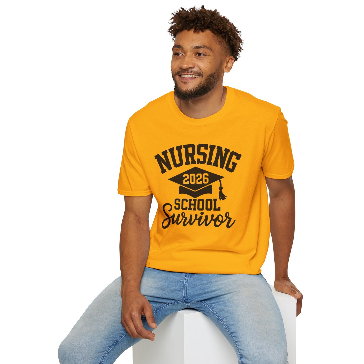 Nursing 2026 School Survivor T-Shirt, Nurse Graduation Shirt, RN Student Gift, Nursing School Grad Tee