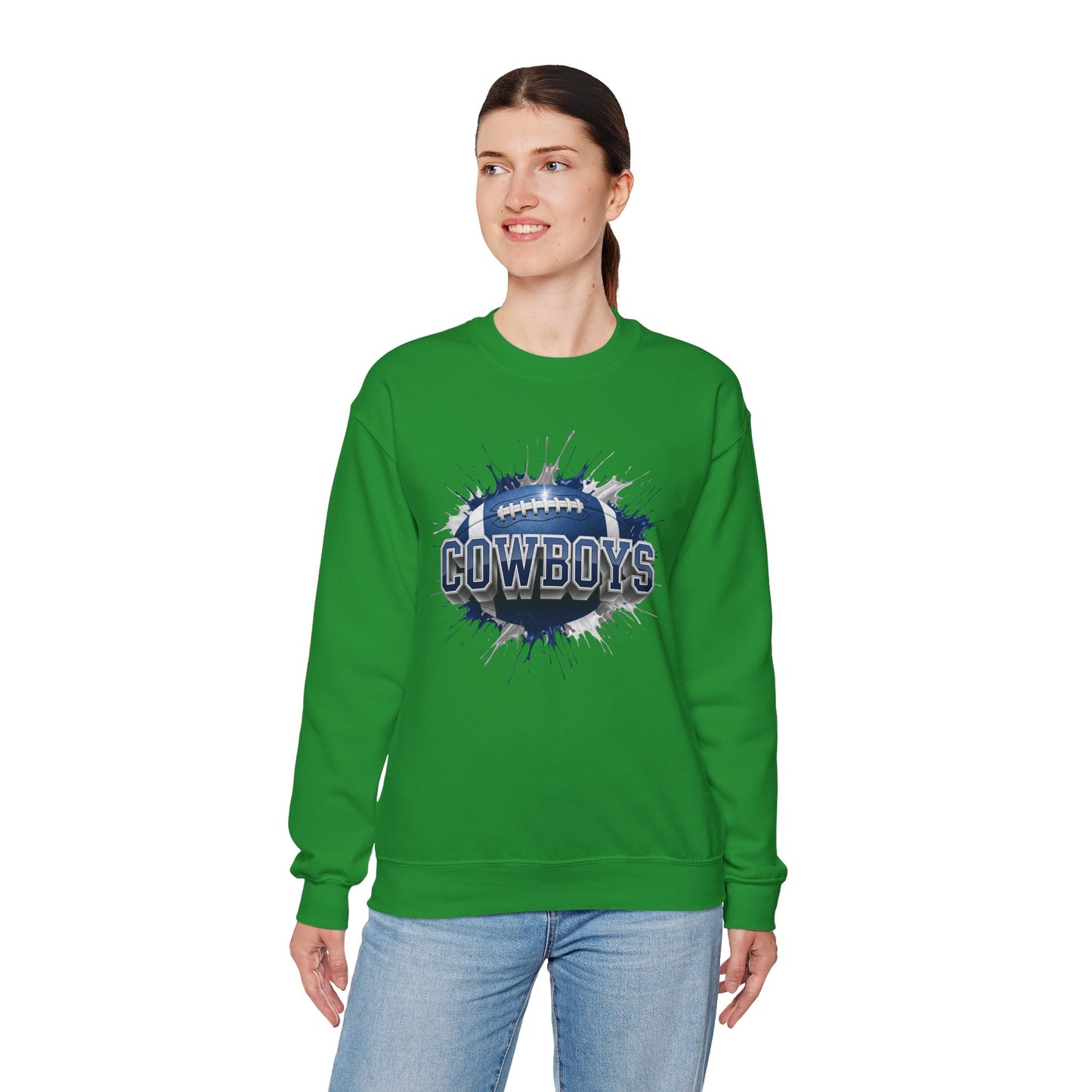 Dallas Football Sweatshirt, Dallas Team Sweatshirt, Football Gift for Dallas Fans, Game Day Sports Fan Football Apparel